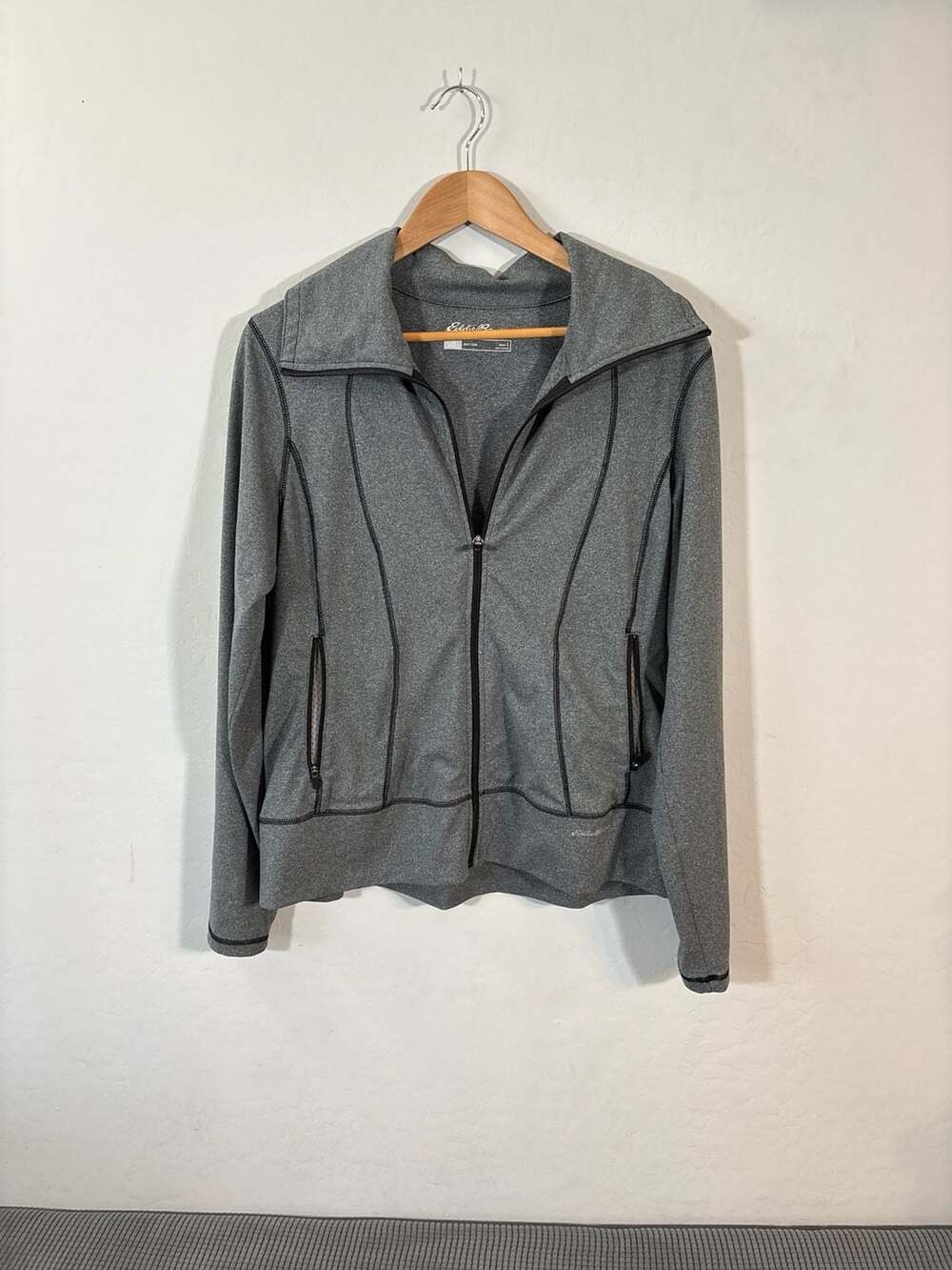 Eddie Bauer Motion Women's Gray Full Zip Athletic Jacket Size L